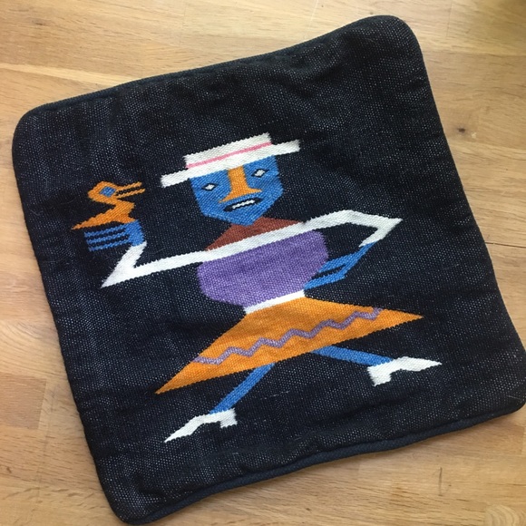 Vintage Other - Vintage Handwoven Dancing Man Woman Pillowcase Set Vintage Other - Vintage Handwoven Dancing Man Woman Pillowcase Set